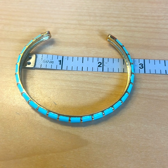 Turquoise Blue Green Enamel Cuff Bangle Bracelet *NEW* - Picture 4 of 8